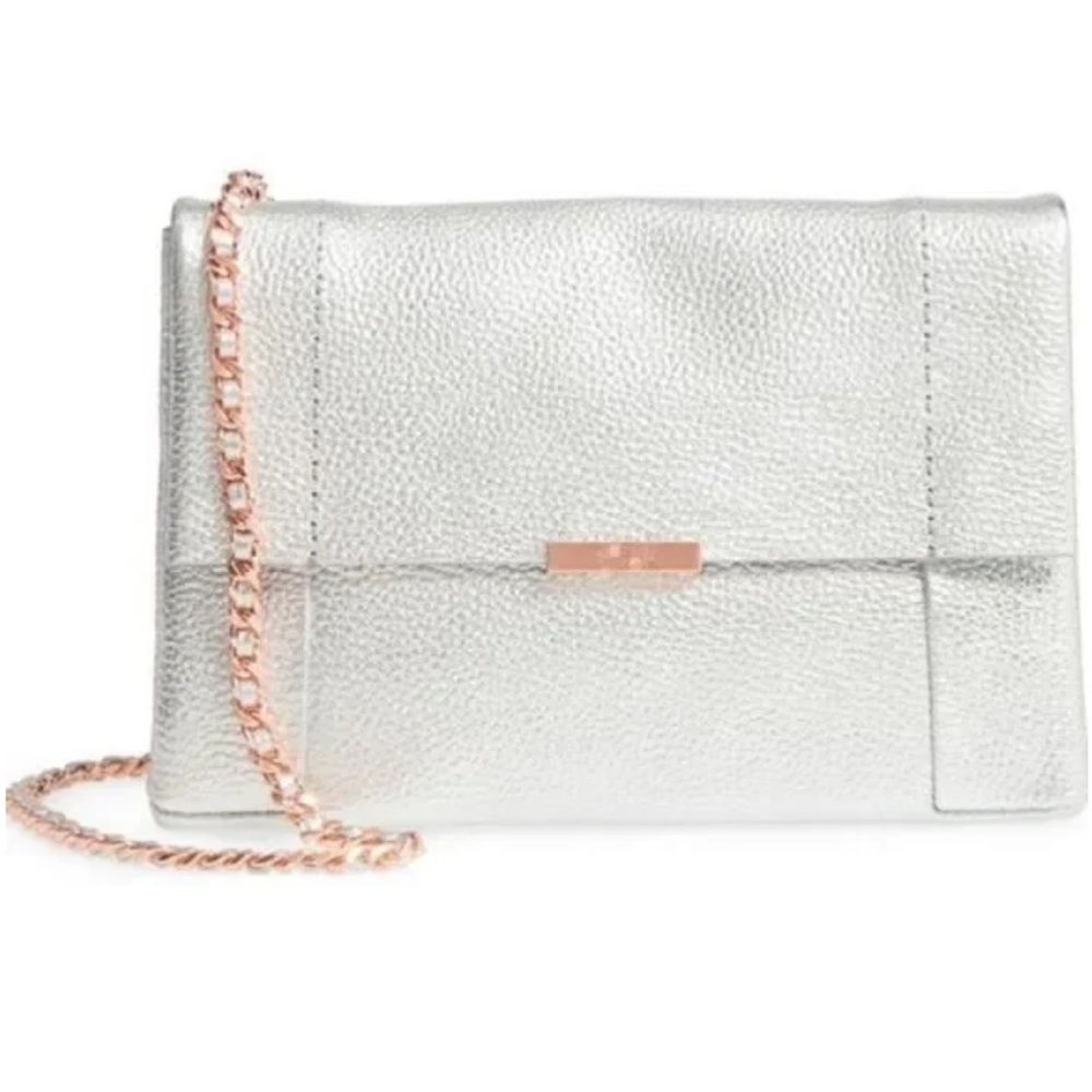 Ted Baker PARSON Pebble  Leather Crossbody Bag EUC